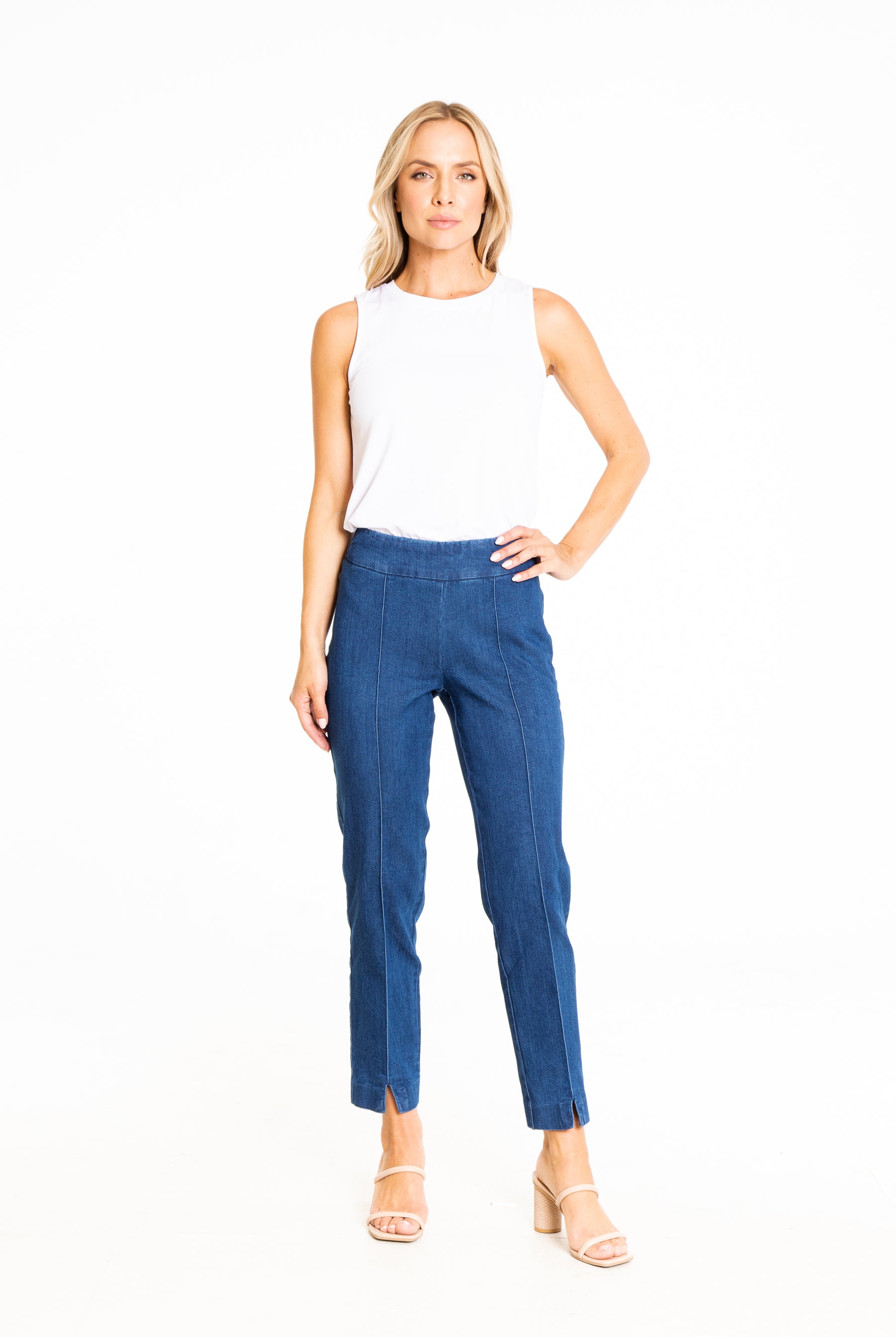 Thin Her Ankle Pants - Light Indigo