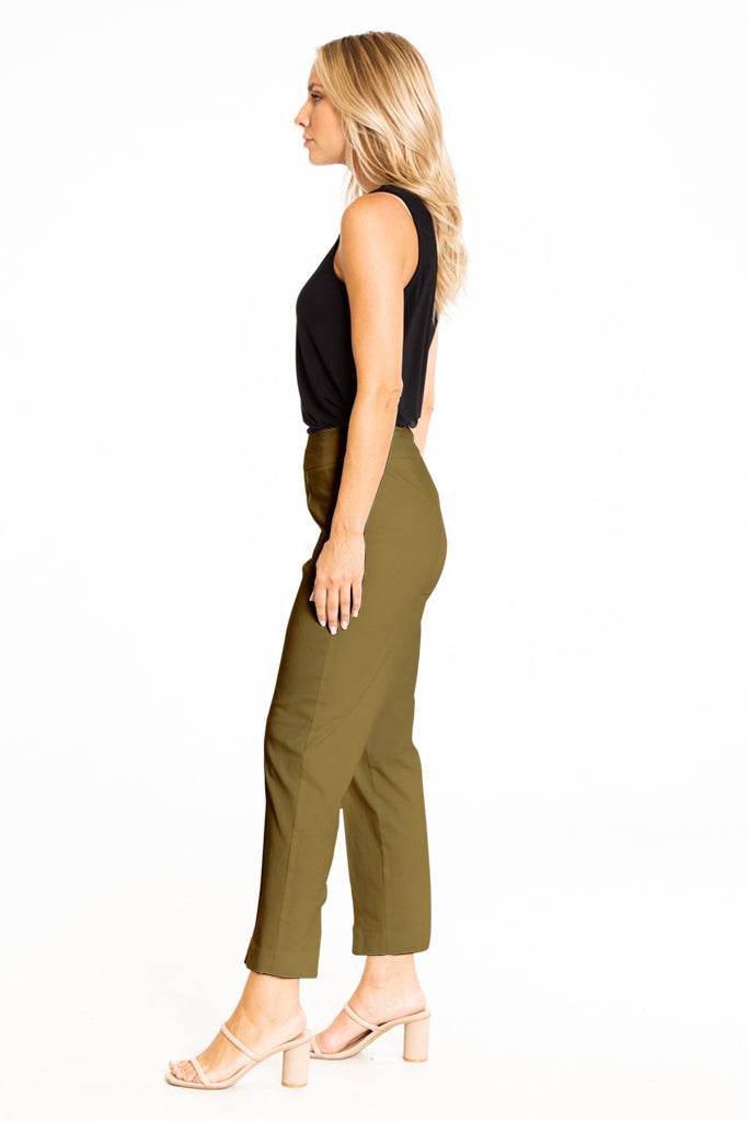 Thin Her Ankle Pants - Khaki