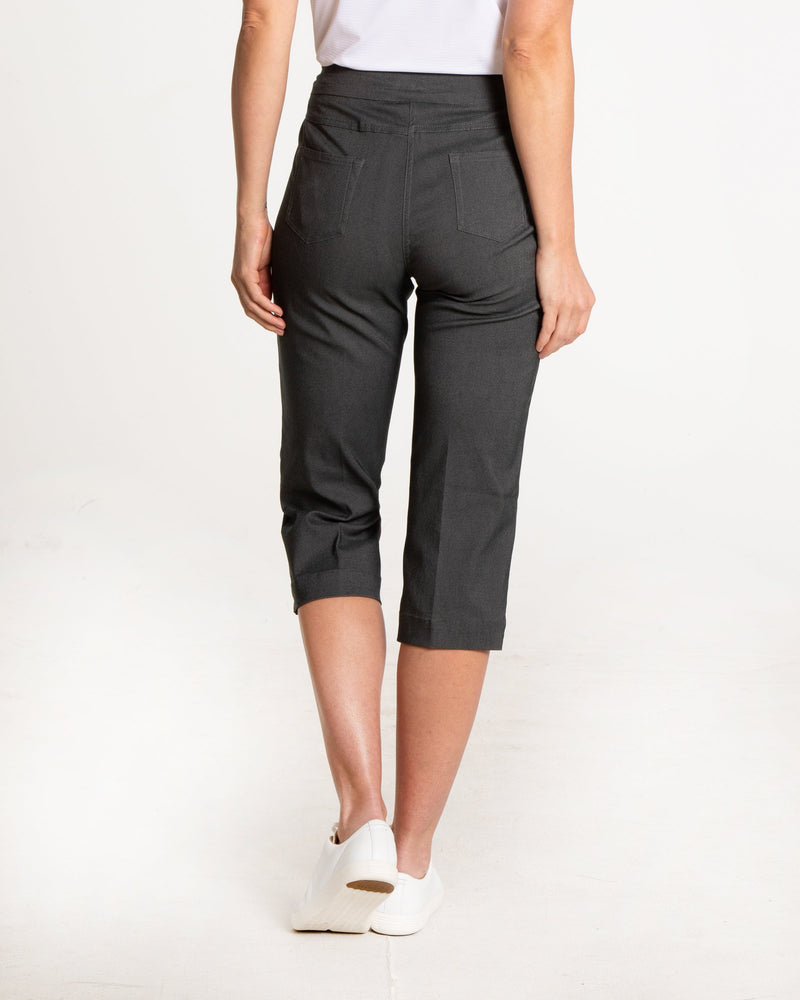 Golf Capri with Pockets - Charcoal