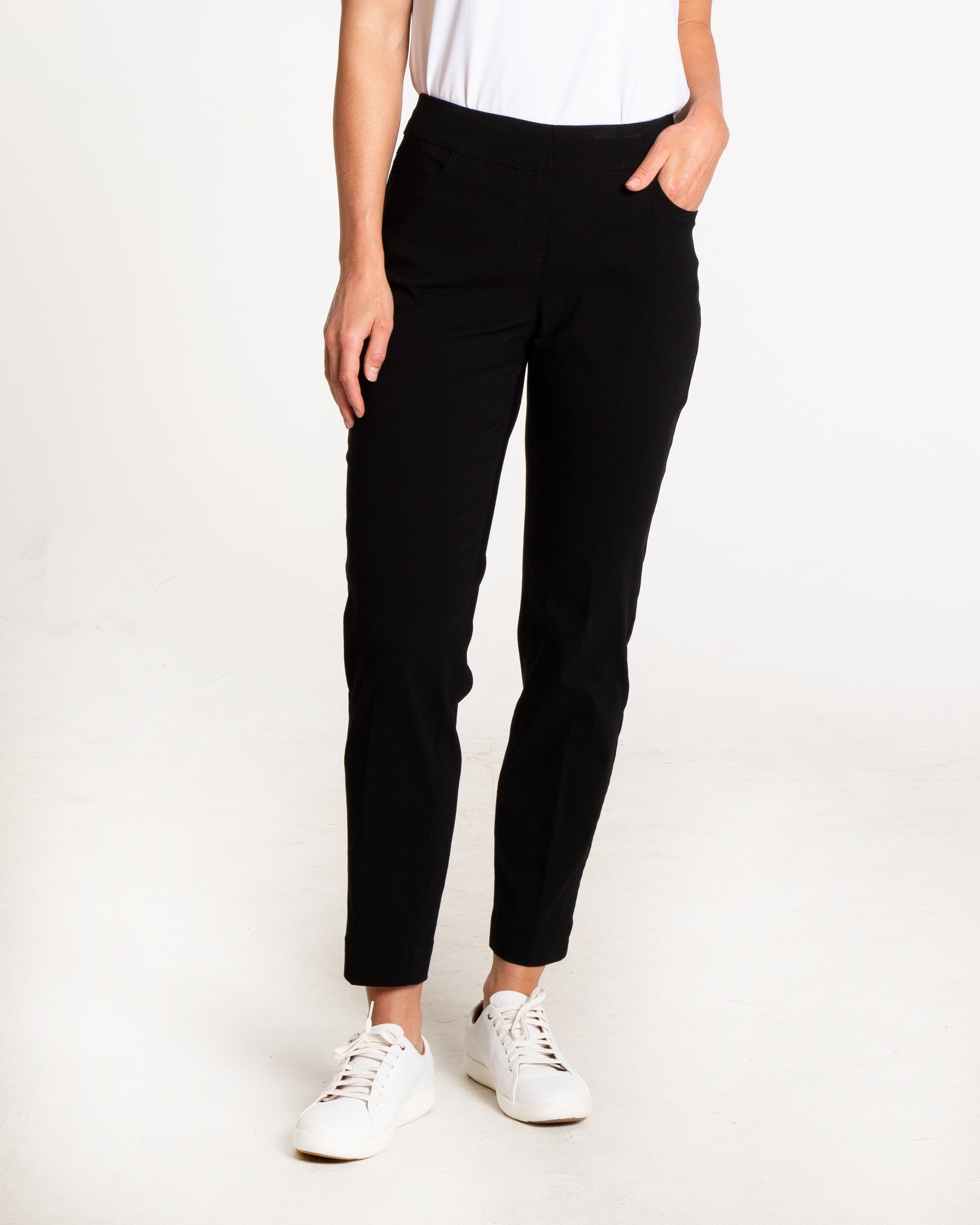 Petite Golf Ankle Pant - Black