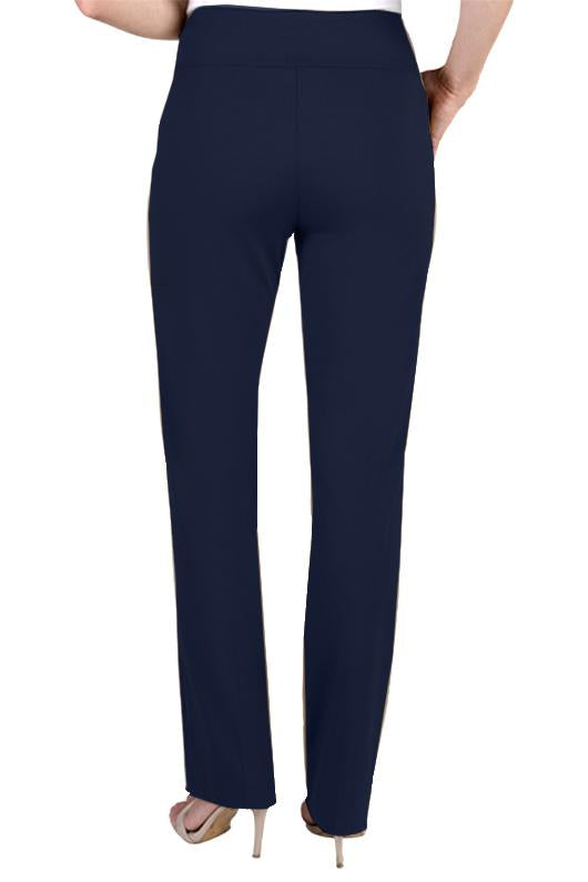 PLUS WIDE BAND PULL ON RELAXED LEG PANT - Midnight