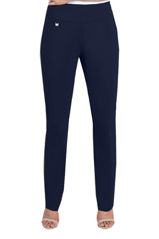 PETITE WIDE BAND PULL ON RELAXED LEG PANT - Midnight