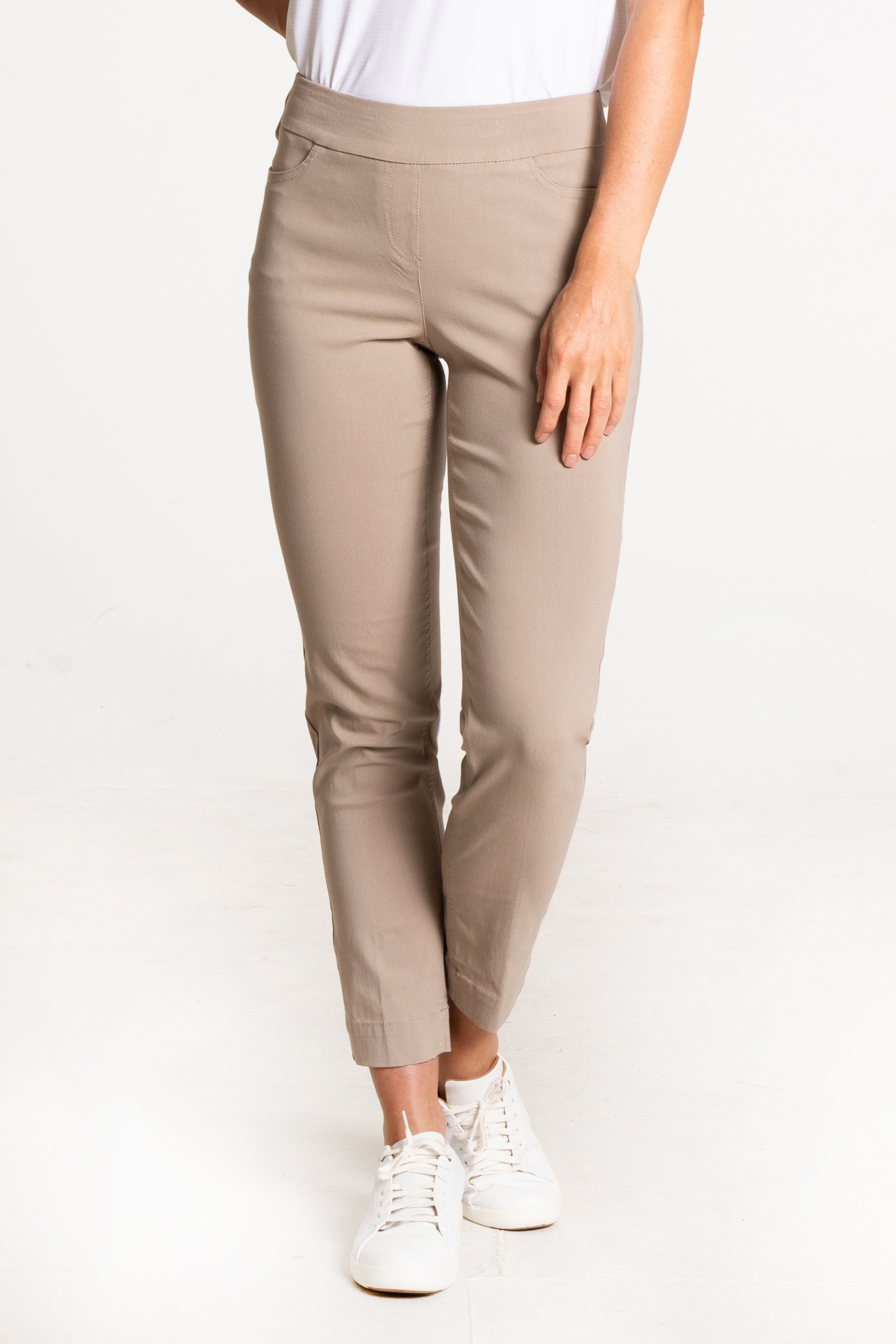 Petite Golf Ankle Pant - Stone